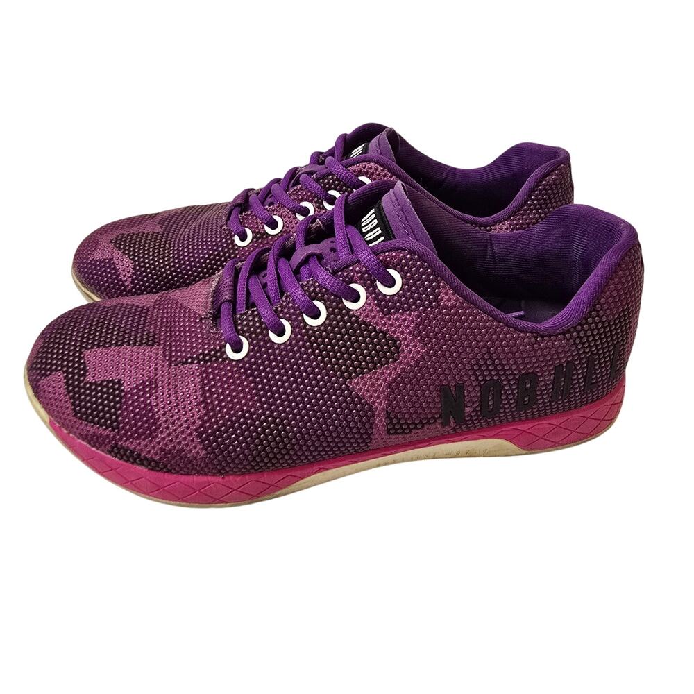 Nobull Purple Camo Sneakers Size 8.5 Women